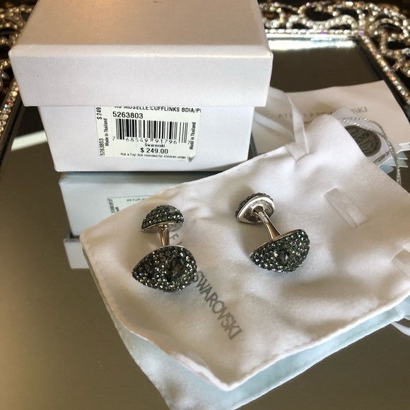 NIB! Authentic Atelier Swarovski Moselle Cufflinks - Picture 2 of 7